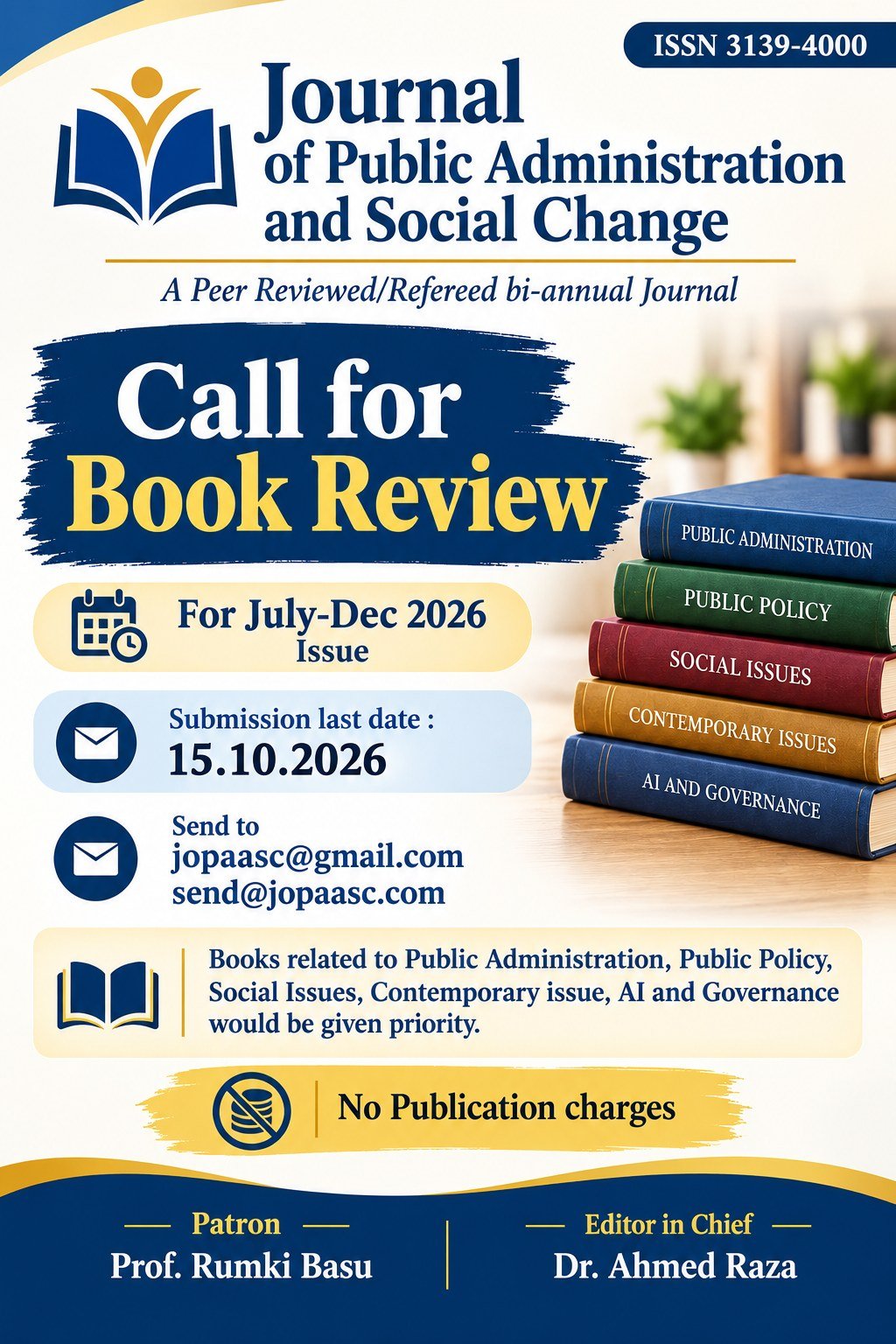 Call for Book Review — July–Dec 2026 Issue