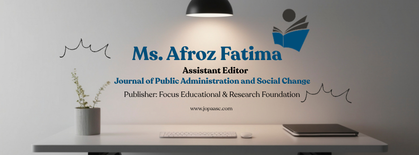 Assistant Editor — Ms. Afroz Fatima
